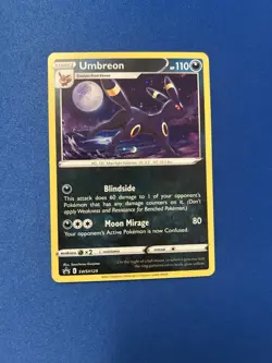 Umbreon Holo Rare Black Star Promo #SWSH129 Pokemon Sword & Shield - Image 1