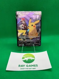 Pokemon TCG Pikachu V TG16/TG30 Lost Origin Trainer Gallery Holo Full Art LP - Image 1