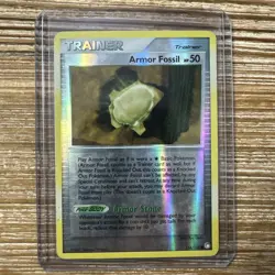 Armor Fossil 116/123 Common Reverse Holo Mysterious Treasures Pokemon 2007 MP - Image 1