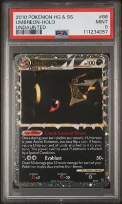 2010 POKEMON UNDAUNTED UMBREON PRIME #86 ULTRA RARE PSA 9 MINT #111234057 - Image 1