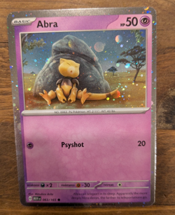 HD HOLO Abra 063/165 Cosmos Holo 151 Pokemon Master Set - Image 1