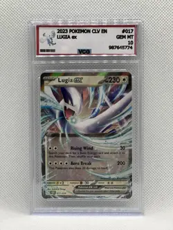 Lugia ex VCG 10 - 2023 Pokemon CLV EN Lugia ex #017 - NO PSA / NO BGS - Image 1
