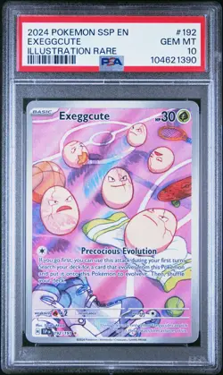 2024 POKEMON SSP EN-SURGING SPARKS ILLUSTRATION RARE #192 EXEGGCUTE PSA 10 - Image 1