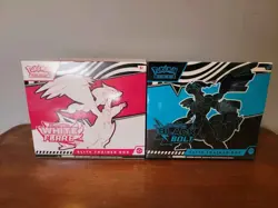 Pokemon Black Bolt And White Flare ETB, Factory Sealed (Set of 2) Free Shipping - Image 1
