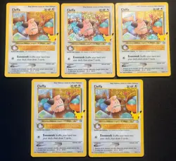 Pokemon TCG Celebrations Cleffa 20/111 Classic Set Lot Of 5 All NM/M - Image 1