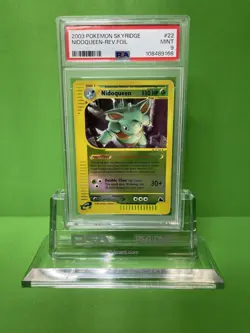 2003 POKEMON SKYRIDGE 22 NIDOQUEEN-REVERSE FOIL PSA 9 - Image 1