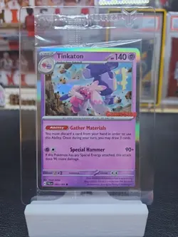 SEALED Pokemon Tinkaton 105/193 Paldea Evolved GameStop Stamped Holo Rare Promo - Image 2