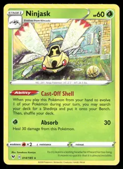 Pokemon TCG Pokemon Ninjask Rare Regular - Image 1