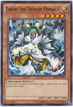 Yugioh! LP Zaborg the Thunder Monarch - SR01-EN005 - Common - Unlimited Edition - Image 1
