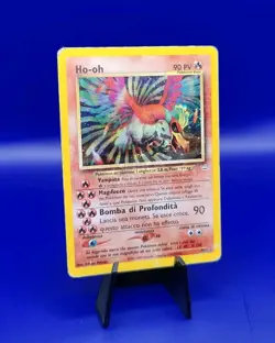 ITALIAN Ho-oh 7/64 Holo Rare Neo Revelation Set Pokemon Card WOTC TCG 2000 ITA - Image 2