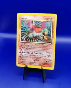 ITALIAN Ho-oh 7/64 Holo Rare Neo Revelation Set Pokemon Card WOTC TCG 2000 ITA - Image 3