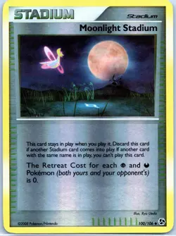 Moonlight Stadium 100/106 Reverse Holo Great Encounters Pokemon Card - Image 1