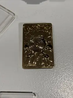 VTG Poliwhirl Pokemon Card 1999 Gold-Plated 24k BurgerKing - Image 3