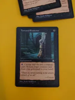 Tortured Existence Stronghold Enchantment old vintage MTG Card. - Image 1
