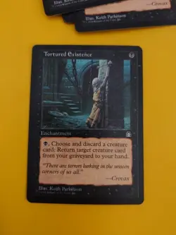 Tortured Existence Stronghold Enchantment old vintage MTG Card. - Image 2