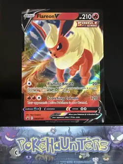 Pokemon Card Flareon V SWSH149 Sword & Shield Promo L/P - Image 1