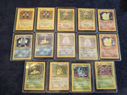 Pokemon Card Lot x12, Base Set, Fossil, Jungle, Base Set 2, RARE - Image 1