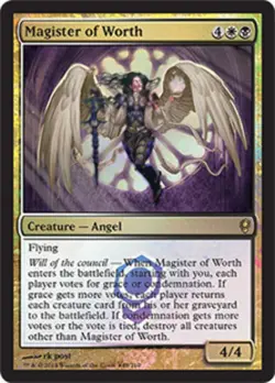 MTG FOIL Magister of Worth (Launch) - Promo: General Card - Image 1