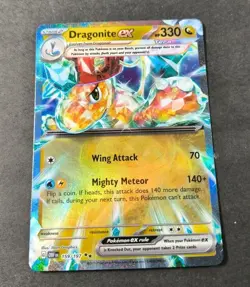 Pokemon Obsidian Flames Dragonite EX Ultra Rare Card 159/197 NM - Image 1