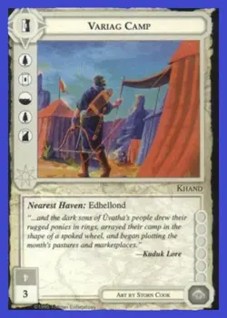 Variag Camp - The Wizards Unlimited - Middle Earth CCG - MECCG (Rare Card) - Image 1