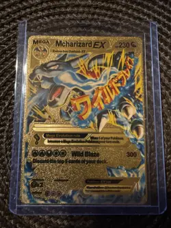 Pokemon Mega Mcharizard EX Gold Foil Card 230 Hp - Image 1