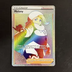 Pokemon Card Melony 218/198 Secret Rainbow Rare Chilling Reign Near Mint - Image 1