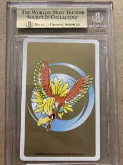 BGS 10 1999 Pikachu JOKER Ho-oh Back Pokemon Gold Poker Japanese Playing Card - Image 3