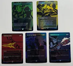 MTG Cowboy Bebop Standard Showdown Promo Set of 5 Cards Magic the Gathering - Image 1