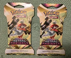 Pokemon TCG Sword & Shield Astral Radiance2022 Unopened 2 Pack Blooster 20Cards! - Image 1