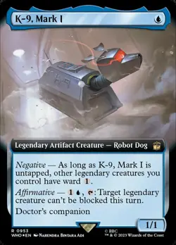 1x K-9, Mark I - Surge Foil - Extended Art Near Mint MTG Magic - Kid Icarus - - Image 1