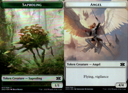 Magic the Gathering (mtg): T2X2: Saproling 017/024 Angel 003/024 foil - Image 1