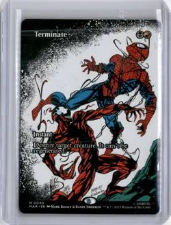 2025 MARVEL'S SPIDERMAN TERMINATE (BORDERLESS) MYTHIC RARE - Image 1