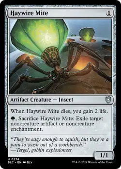 NM Haywire Mite, MTG, Bloomburrow Commander, Magic the Gathering, 274 - Image 1