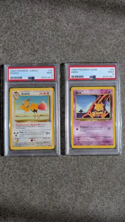 1999 POKEMON GAME Base Set Abra and Jungle Dodrio Unlimited - Image 1