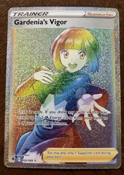 Pokemon TCG Gardenia’s Vigor 202/189 Rainbow Secret Rare Astral Radiance NM/M - Image 1
