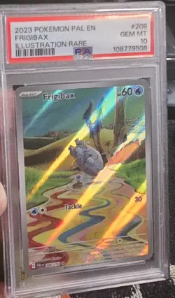 2023 Pokemon Pal EN-PALDEA EVOLVED ILLISTRATION RARE #208 FRIGIBAX PSA 10 GEM - Image 1