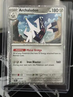 Archaludon 107/142 Stellar Crown Cosmos Holo Blister Exclusive Pokemon TCG - Image 1
