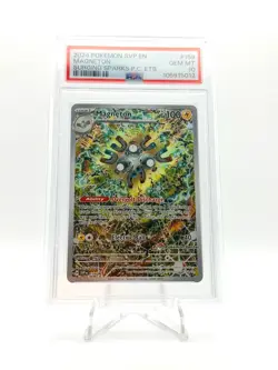 2024 POKEMON CENTER SURGING SPARKS ETB PROMO MAGNETON 159 STAMPED PSA 10 - Image 1