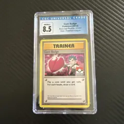 Gym Badge Pokemon League Black Star Promo-XY207 2016 CGC 8.5 - Image 1
