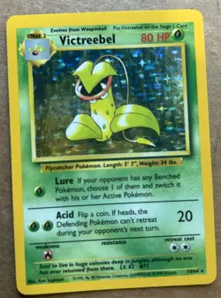 Pokemon TCG Victreebel Holo Rare Unlimited Jungle 14/64 No Symbol - Image 3