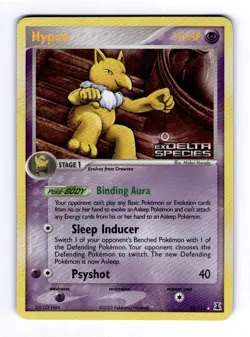 Hypno Delta Species #23 (2005) Rare Reverse Holo NM Pokemon - Image 1