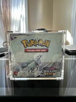 Pokemon TCG Chilling Reign Booster Box 36 Pks New Factory Sealed w/Acrylic Case 820650818462 - Image 1