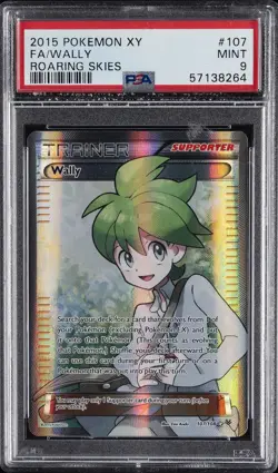 2015 POKEMON XY ROARING SKIES #107 FULL ART/WALLY PSA 9 - Image 1