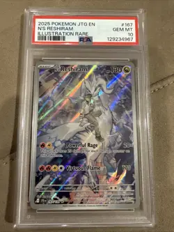 Pokemon Journey Together N’s Reshiram 167/159 PSA 10 - Image 1