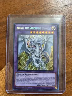 Yu-Gi-Oh! TCG Albion The Sanctifire Dragon CYAC-EN035 Secret Rare - Image 1