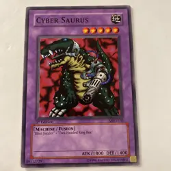 Yu-Gi-Oh! TCG Cyber Saurus Metal Raiders MRD-105 1st Edition - VLP - Image 1