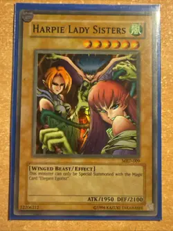 Yu-Gi-Oh! Harpie Lady Sisters, MRD-009, Super Rare, Near Mint - Image 1