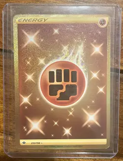 Fighting Energy Gold 233/198 Full Art NM/M Chilling Reign Pokemon Card - Image 2