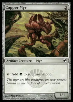 Copper Myr Scars of Mirrodin MTG Magic the Gathering card - Image 1