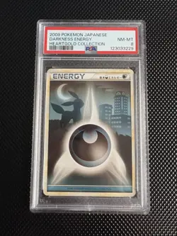 PSA Darkness Energy Umbreon HeartGold Collection Pokemon Japanese Card 2009 - Image 1